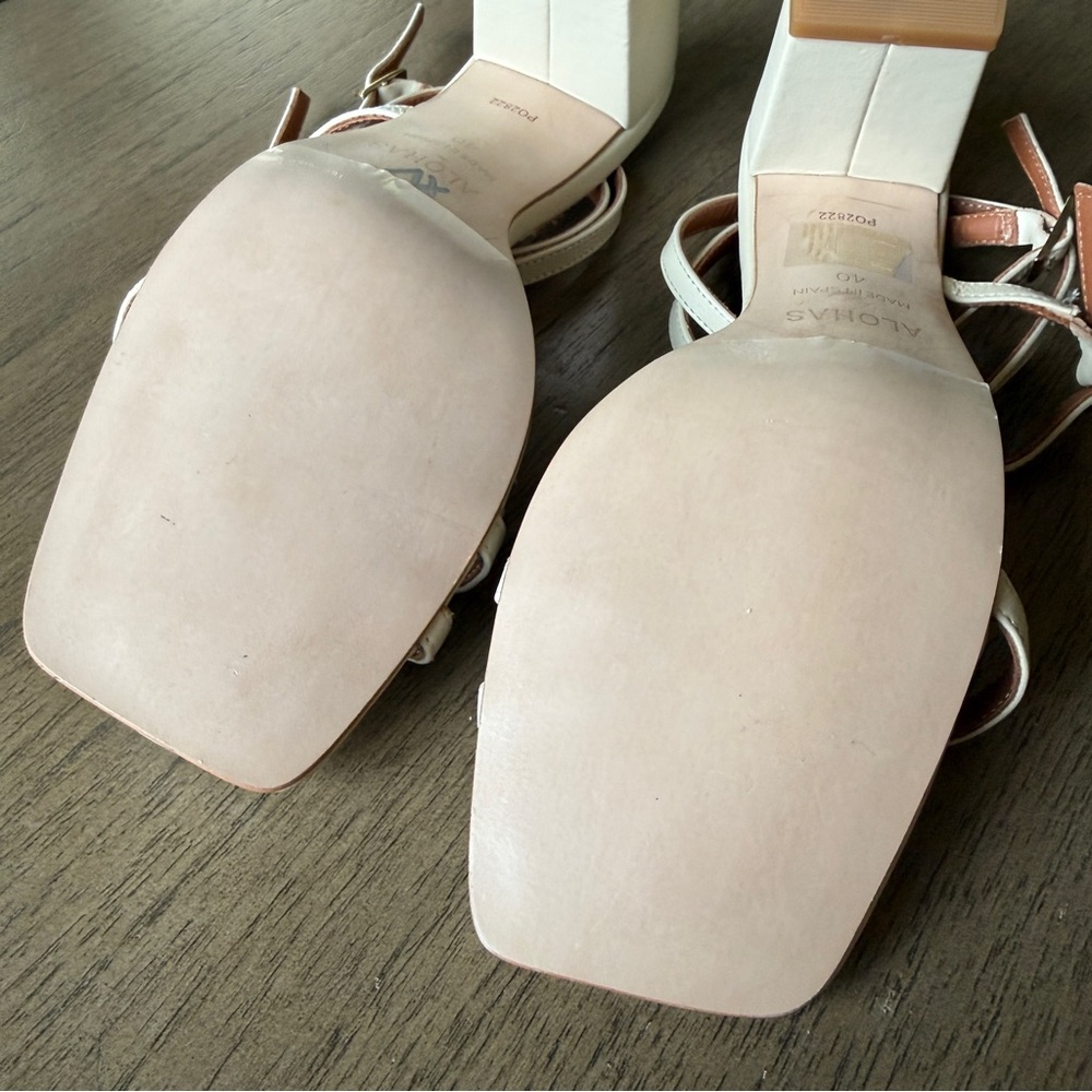 Alohas Manhattan Sandal in Cream EU 40, US 9 New without box - Picture 8 of 10